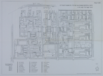 1968-1213 Kaart met namen van nieuwe straten in Het Lage Land Het afgebeelde gebied wordt begrensd door de Prins ...