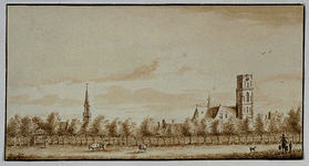 1974-1949 Gezicht op Rotterdam vanuit Crooswijk.