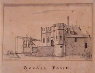 RI-521 De Goudse poort Anno 1580 aan de Goudsesingel, uit het noorden.