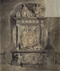 RI-730 Graftombe Witte Corn. de With in de Grote Kerk.