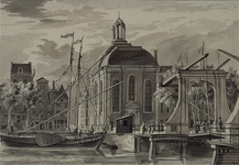 RI-785 De Lutherse Kerk en de Houtbrug gezien vanuit het noorden.