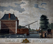 V-105 Gezicht van de Goudse Poort te Rotterdam.