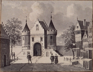 V-94 Gezicht op de Goudse Poort aan de Goudsewagenstraat.