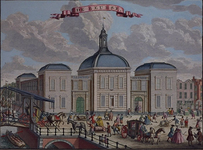 XIV-7-I Gezicht op de Beurs uit het oosten.Zie ook RI 1015.