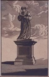 XXVI-3-01 Het beeld van Erasmus aan de Grotemarkt.